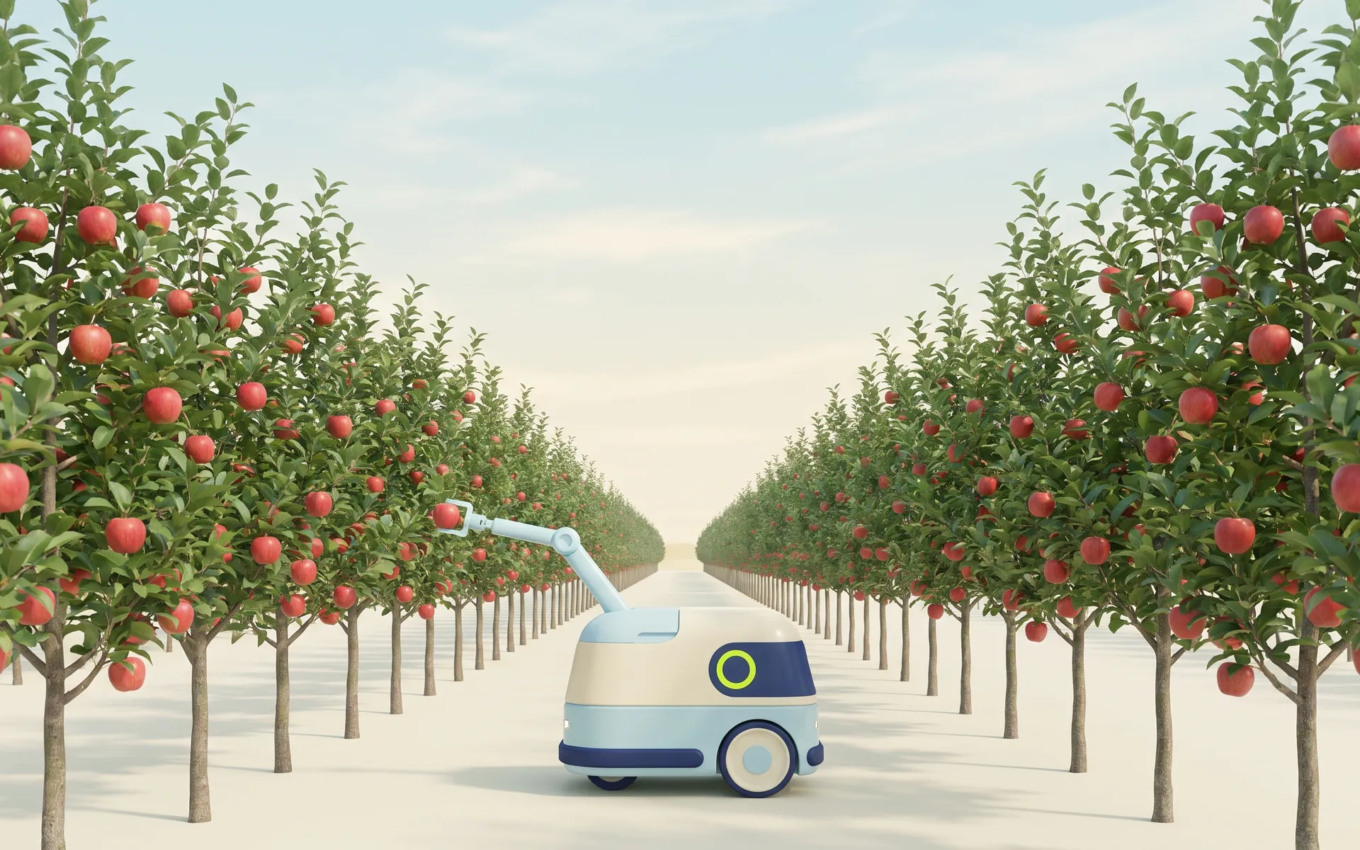 Der Roboter lernt im Obstgarten, was bisher nur geübte Hände konnten